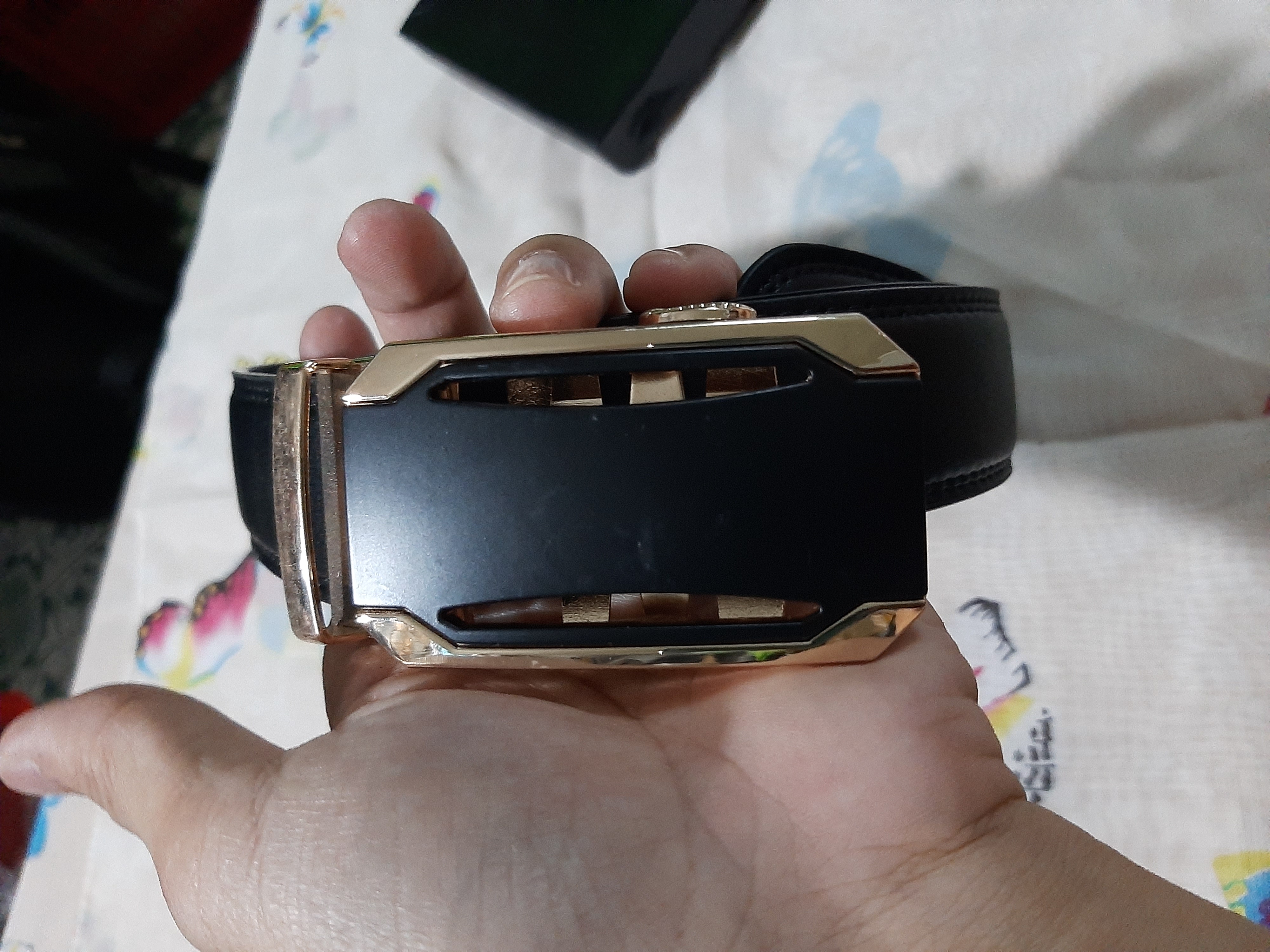 Dây nịt nam dây da khóa tự động phong cách Hàn Quốc hình con voi phong thủy SNT-DL57