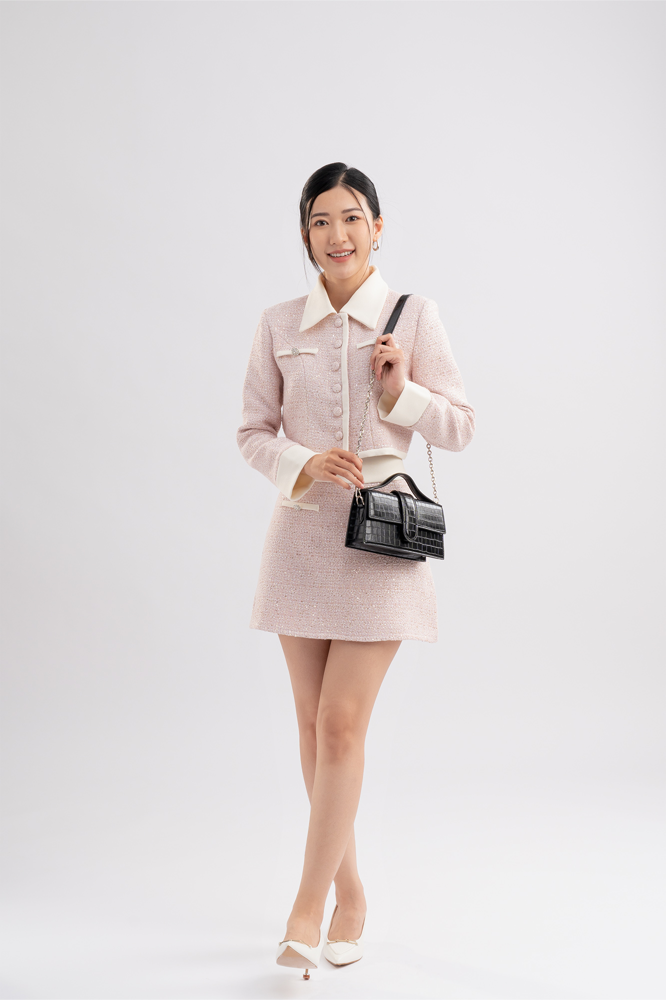 Túi Yuumy ( Thời trang nữ nắp gập sành điệu size 22 - Túi đeo chéo da Verein YN208 )