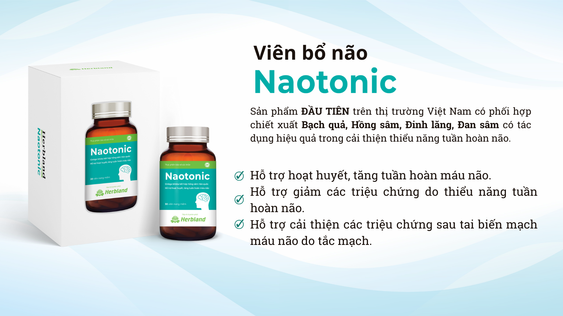 viên bổ não naotonic hỗ trợ hoạt huyết, tăng tuần hoàn não (hộp 30 viên) 2