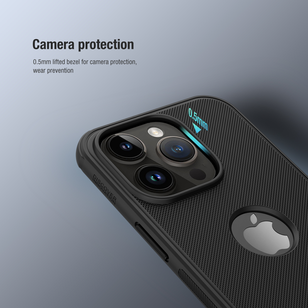 Ốp Lưng cho iPhone 14 / 14 Plus / 14 Pro / 14 Pro Max Nillkin Super Frosted Shield Pro Case (Có phần cắt LOGO) - Hàng Chính Hãng