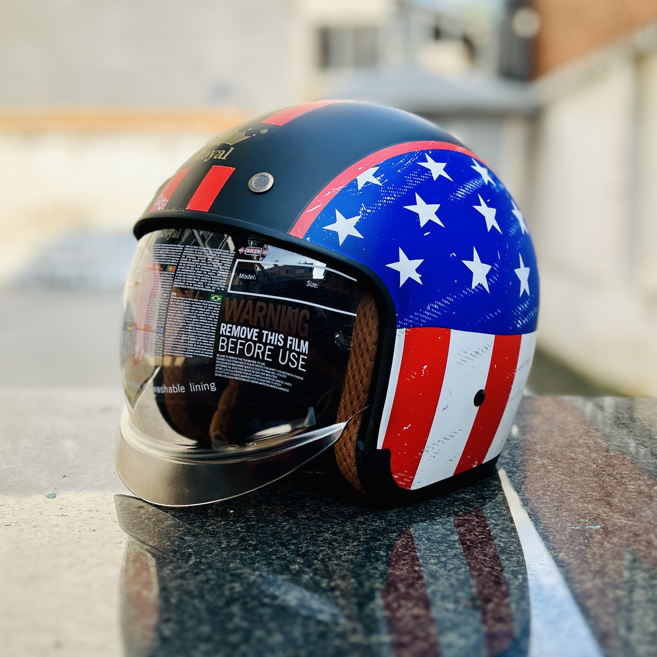 Mũ Bảo Hiểm 3/4 Đầu Royal M139 Design