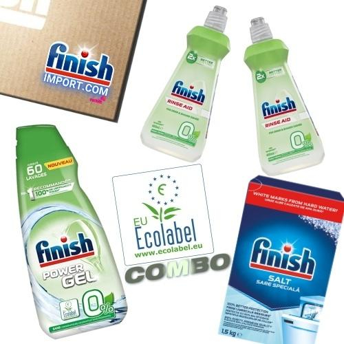 Nước làm bóng chén bát Finish Eco 0% - 400ml/ chai