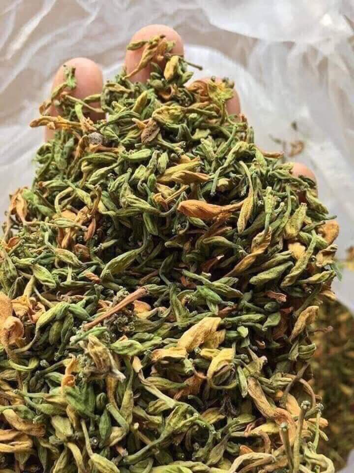 Bông đu đủ đực sấy lạnh xanh đẹp đặc sản Kon Tum