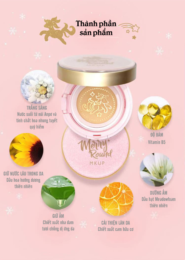 Cushion Kiềm Dầu Trắng Da Pony MKUP