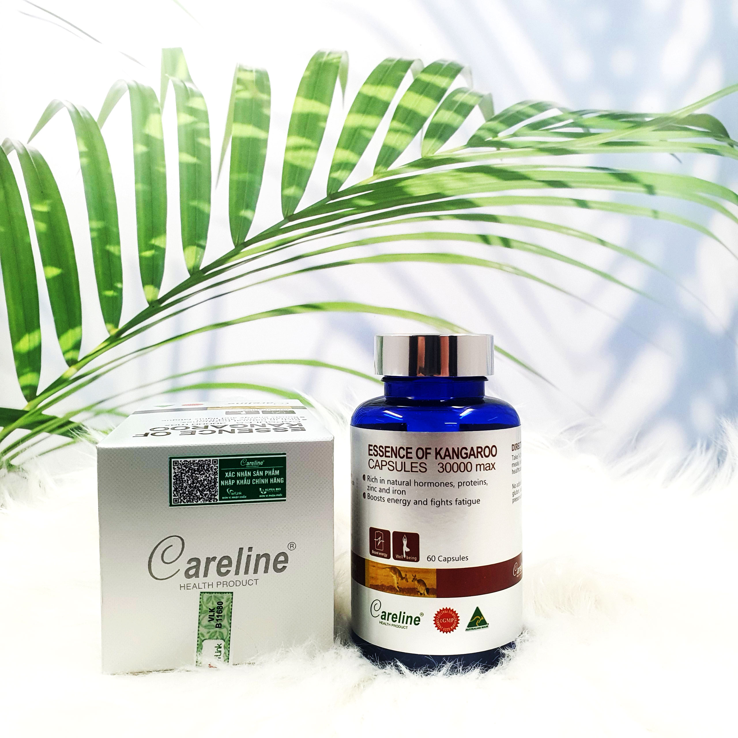 viên uống tăng cường sinh lý nam careline essence of kangaroo 30000max giúp bổ thận tráng dương 1