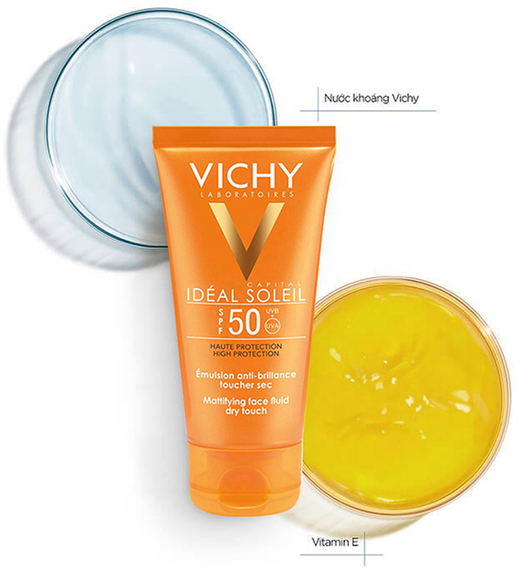 Kem Chống Nắng Không Gây Nhờn Rít Vichy Ideal Soleil Dry Touch 50Ml 100986474