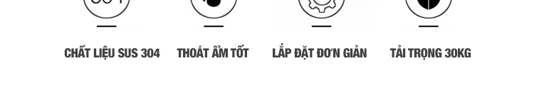 Kệ nhà tắm inox 304 cao cấp HT SYS - HTGT02 - Tích hợp giá treo khăn tắm, vắt khăn tắm, móc treo đồ -Hàng Chính Hãng