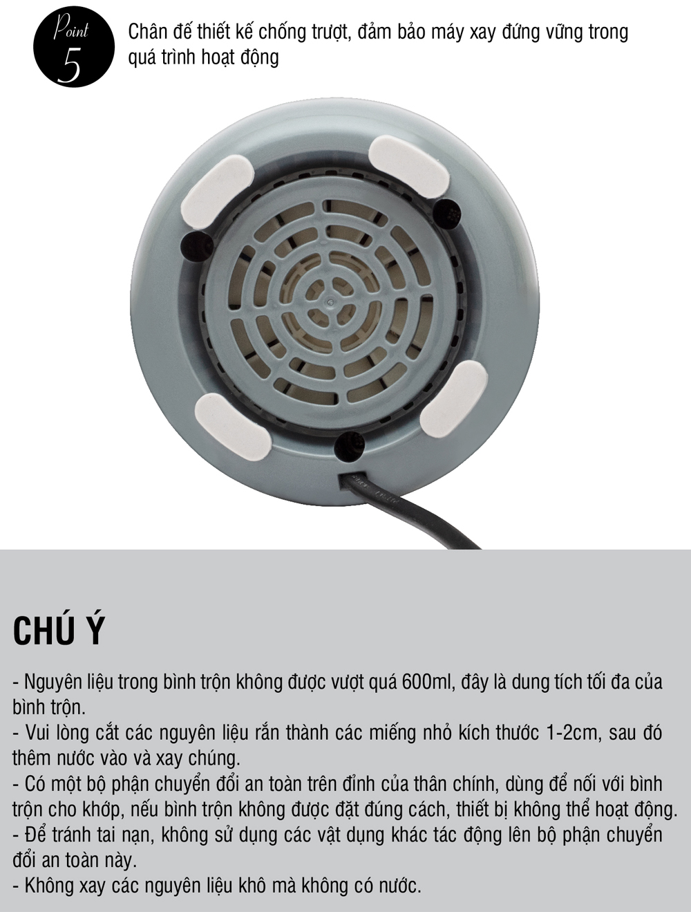 Máy xay sinh tố Lock&Lock 600ml Personal Blender màu xanh mint EJM436MIT - Hàng chính hãng, thao tác 1 chạm, lưỡi xay bén - JoyMall