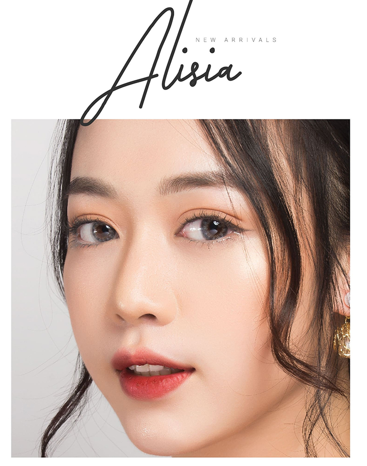 Kính áp tròng CHERRY GRAY 0,75 độ