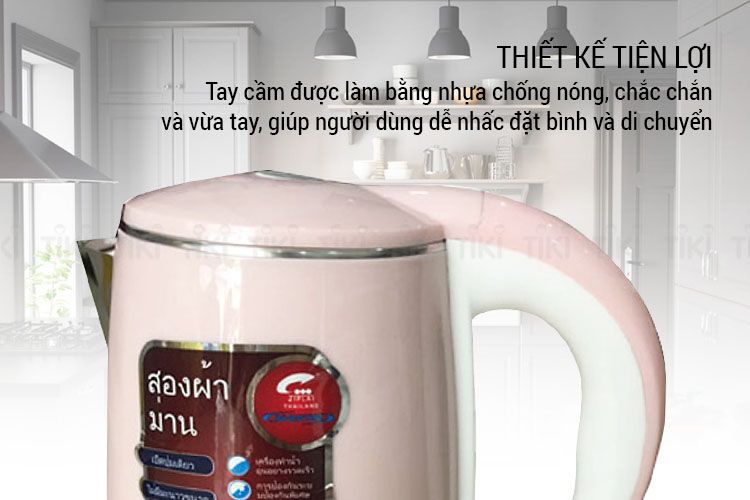 ẤM SIÊU TỐC JIPLAI 2 LỚP 2,5 LÍT