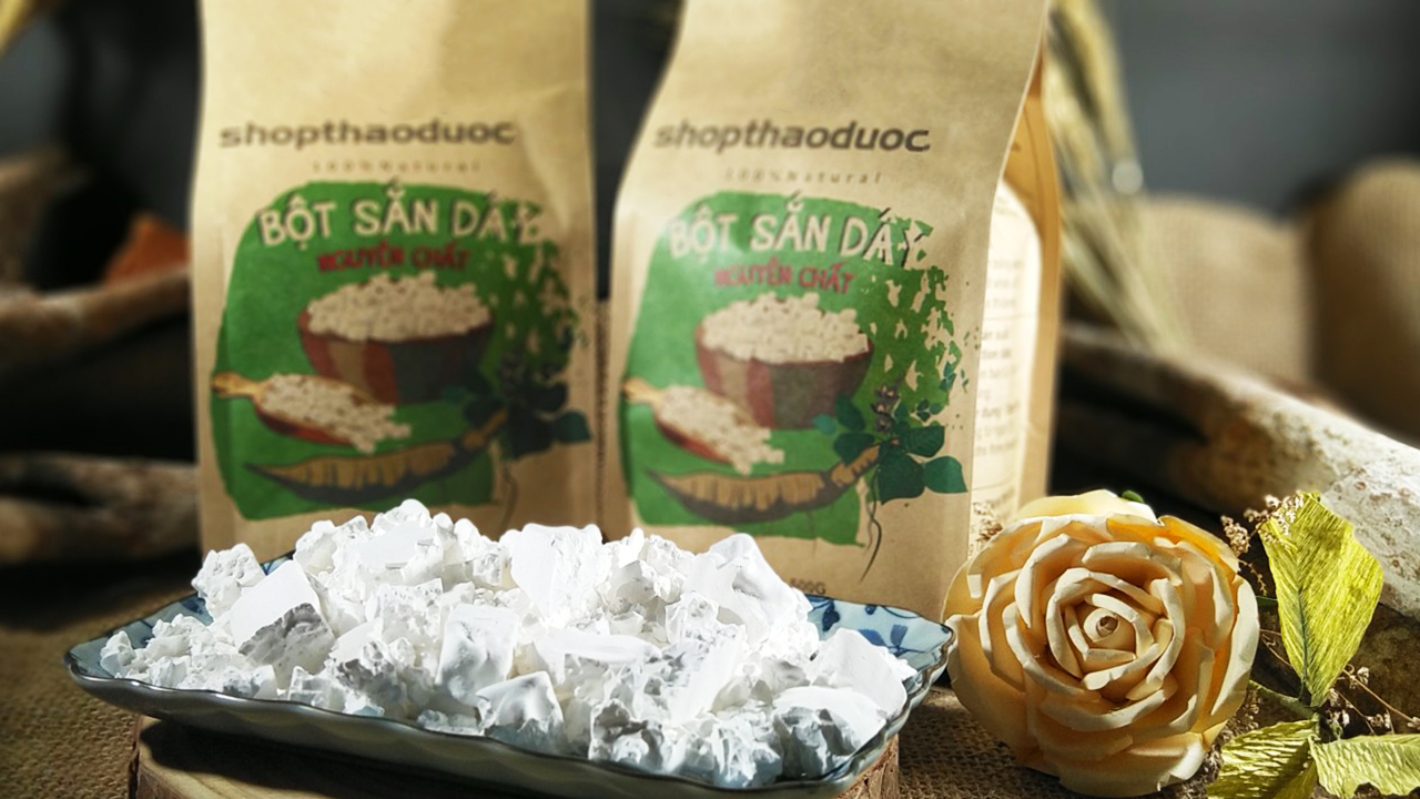 Bột sắn dây cao cấp gói 500g - Sắn dây cho người ăn thực dưỡng - Bột được lắng lọc kỹ qua 18 lần nước, cho chất lượng bột mịn và nguyên chất nhất