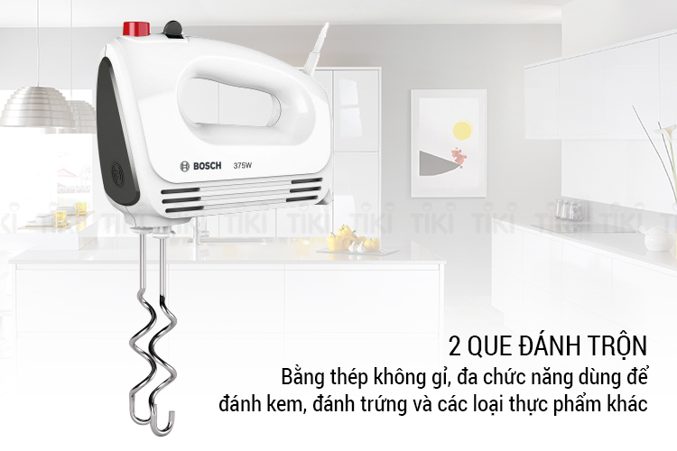 Máy Đánh Trứng Cầm Tay Bosch MFQ22100S (375W) - Hàng Chính Hãng