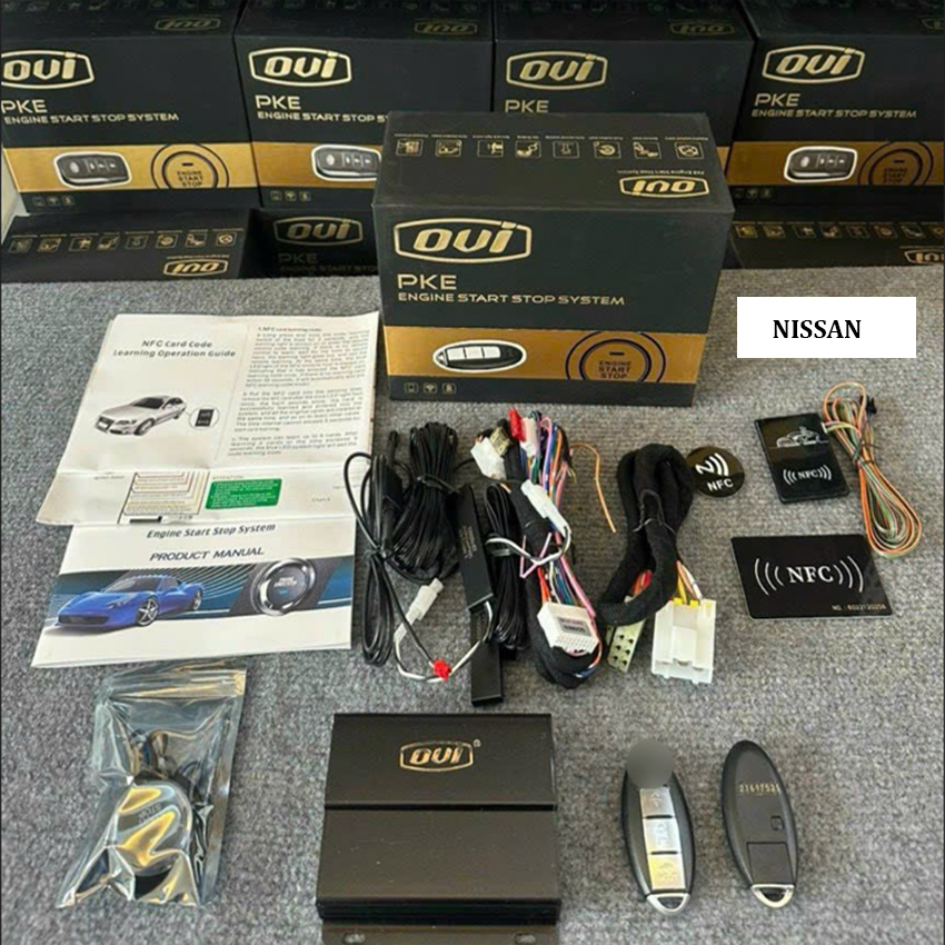 Bộ chìa khóa thông minh START-STOP điều khiển từ xa OVI dành cho ô tô Toyota, Honda, Hyundai, Nissan, Ford, Kia, Mazda, Mitsubishi, Chevrolet, VinFast