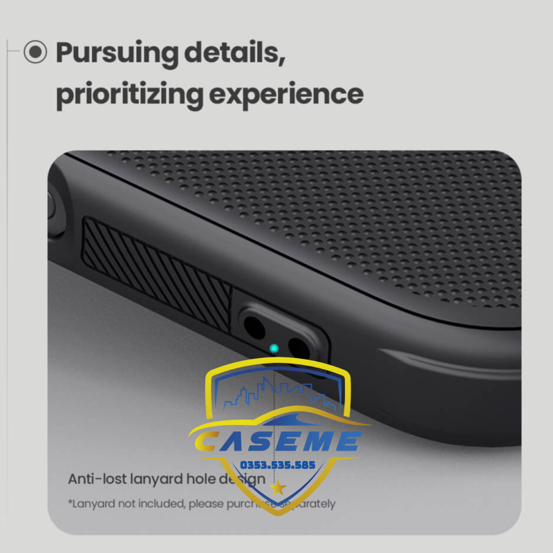 Ốp Lưng Dành Cho iPhone 16 Pro Nillkin Dạng Sần Viền Silicon - Hàng Chính Hãng