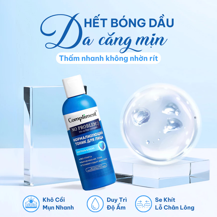 Toner Compliment No Problem Salicylic Acid Làm Sạch Da Kiềm Dầu Giảm Mụn 200ml