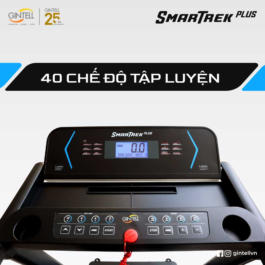 40 chế độ luyện tập của SmarTrek Plus