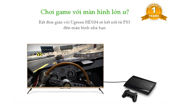 Cáp HDMI Ugreen HD104 10110 (10m) - Đen - Hàng Chính Hãng - Hàng Chính Hãng