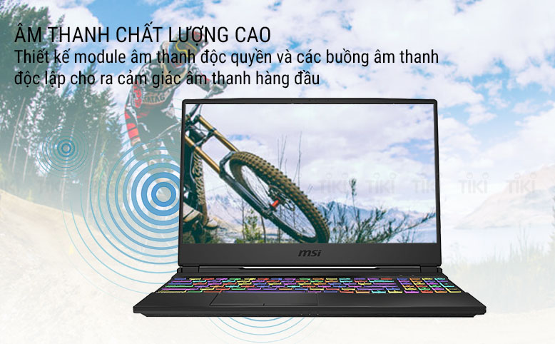 Laptop MSI GL65 9SDK-254VN (Core i7-9750H/ 8GB DDR4 2666MHz/ 512GB SSD M.2 PCIE/ GTX 1660Ti 6GB/ 15.6 FHD IPS 120Hz/ Win10) - Hàng Chính Hãng