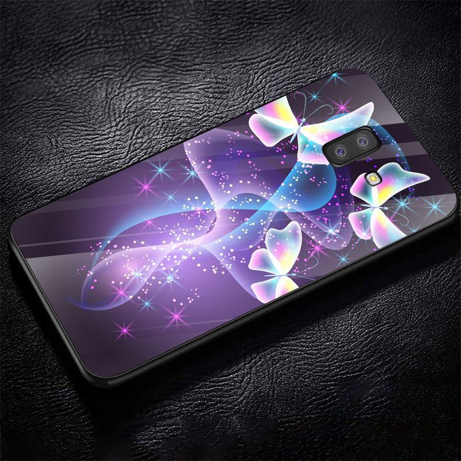 Ốp kính cường lực cho điện thoại Samsung Galaxy J4 - J6 - J6 PLUS - J6 PRIME - J8 - bướm đẹp MS ANH089