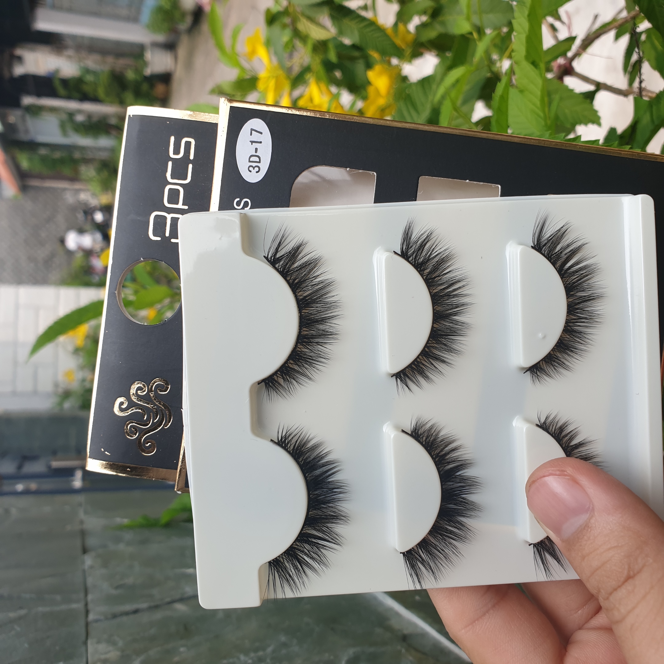 Lông mi giả lông chồn 3 Fashion Eyelashes 3 Faux-Cils 3D 1 bộ 3 cặp