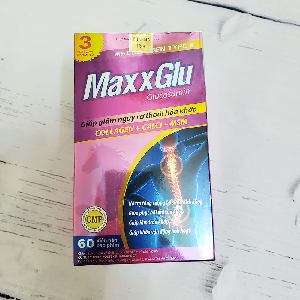 viên uống MaxxGlu giảm đau xương khớp, bổ sung dịch khớp và giảm nguy cơ thoái hoá khớp