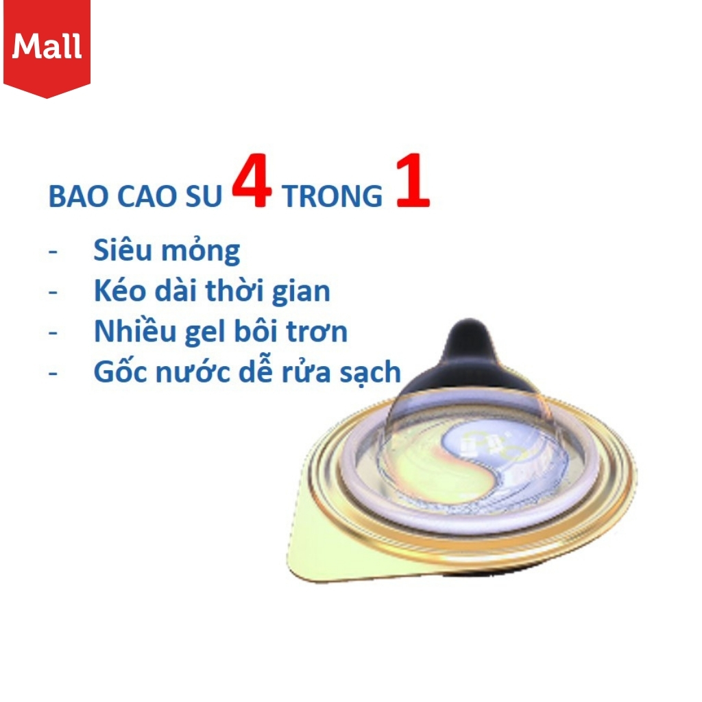 Bao cao su OLO tăng hưng phấn Ice & Fire lửa băng, siêu mỏng, nhiều gel - Hộp 10 bcs