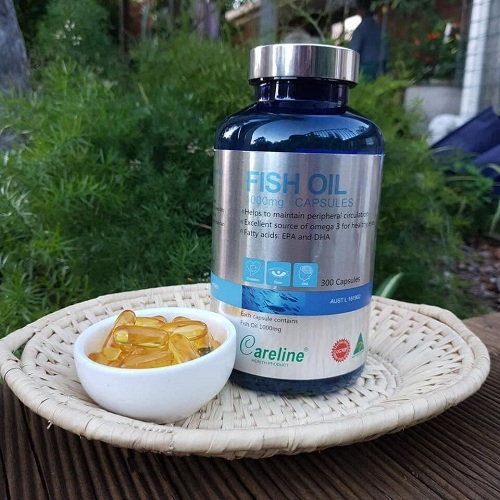 Viên uống dầu cá hồi Omega 3 Salmon Fish Oil Careline