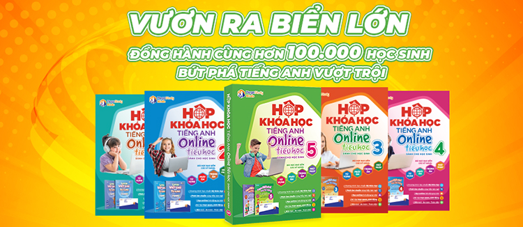 Hộp Khóa Học Tiếng Anh Online Tiểu Học Lớp 4 (+ Kèm 2 Sách)