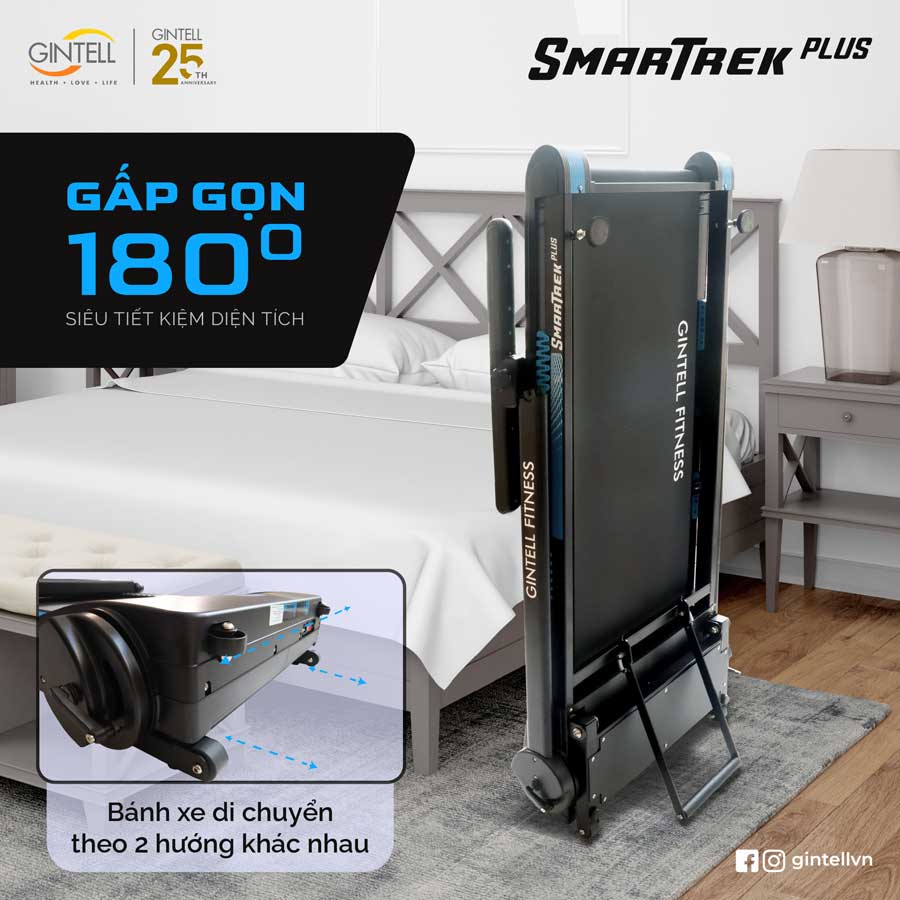 Máy chạy bộ đa năng gấp gọn SmarTrek Plus