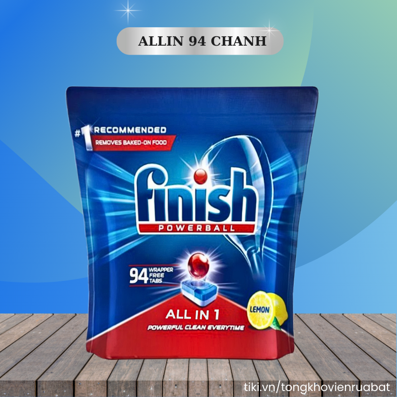 Túi 80 viên rửa chén Finish All In 1 Max Dishwasher Tablets PTT025451