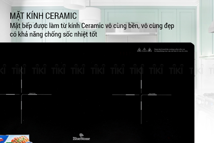 Bếp Âm Đôi Từ - Hồng Ngoại Bluestone ICB-6818 (4000W) - Hàng Chính Hãng