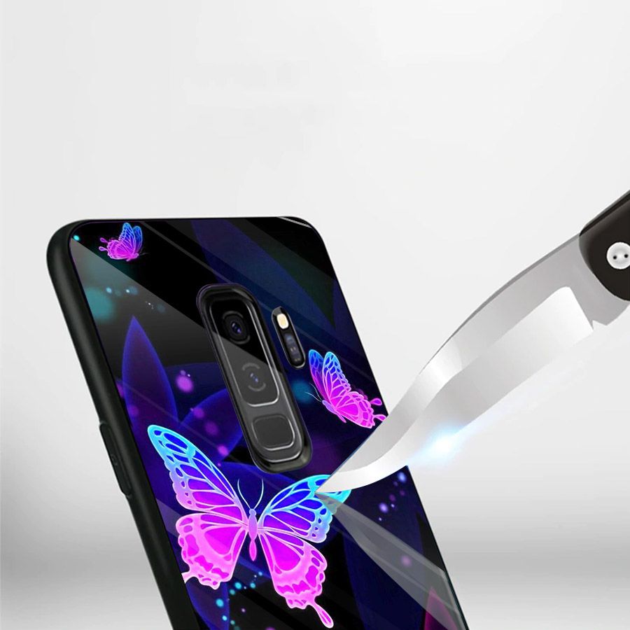Ốp kính cường lực cho điện thoại Samsung Galaxy S9 Plus - bướm đẹp MS BUOMD080