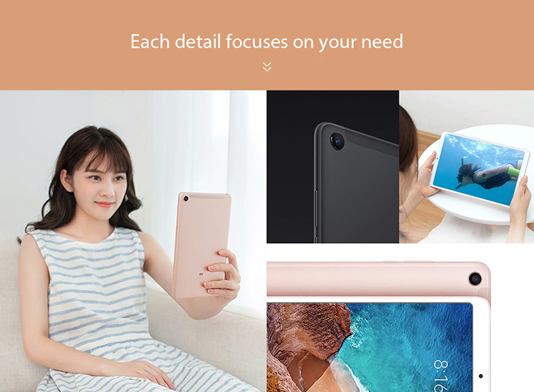 Máy Tính Bảng Xiaomi Mi Pad 4 (64GB/ 4GB) Phiên bản sim 4G/LTE - Hàng Nhập Khẩu