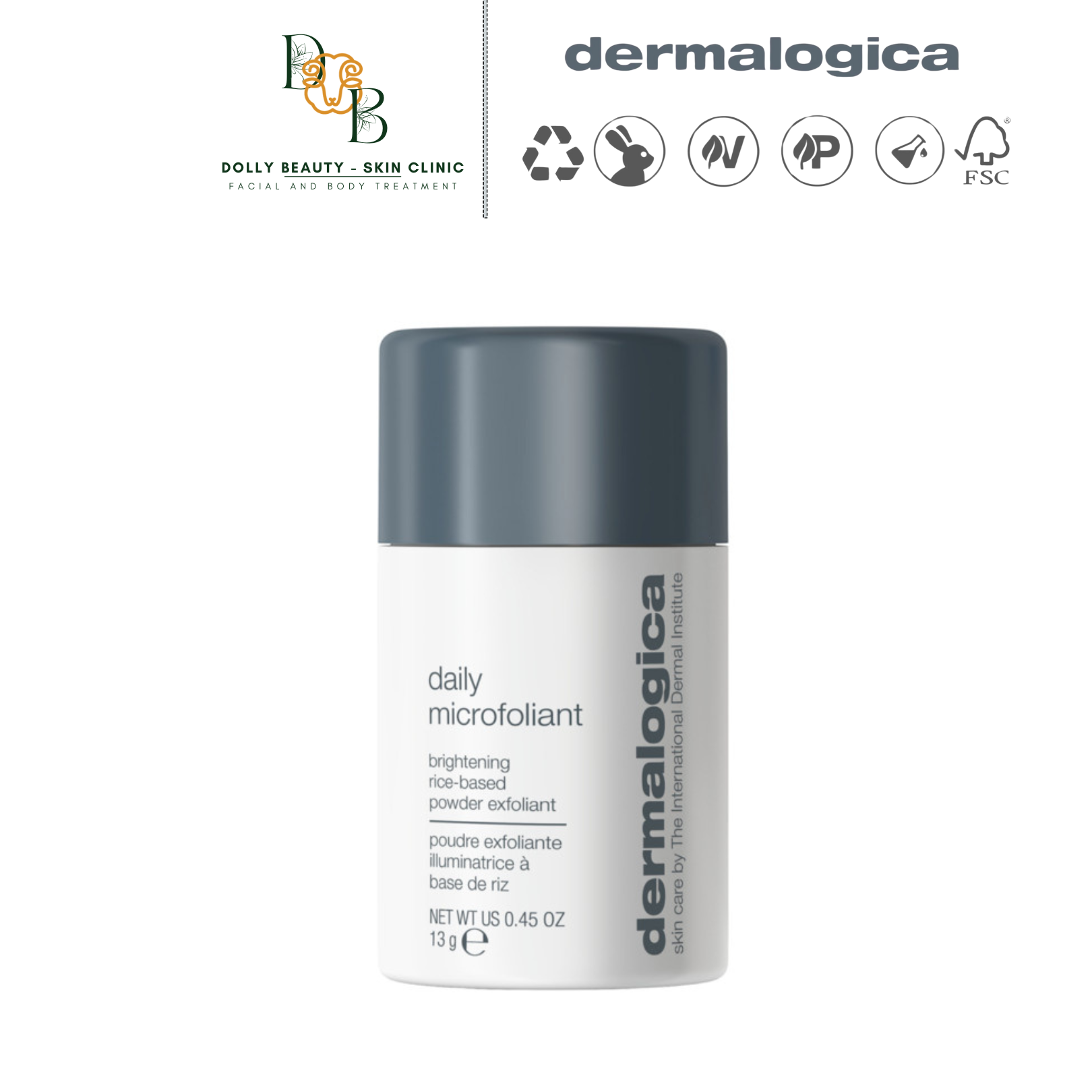 Bột tẩy da chết chiết xuất cám gạo DAILY MICROFOLIANT của Dermalogica