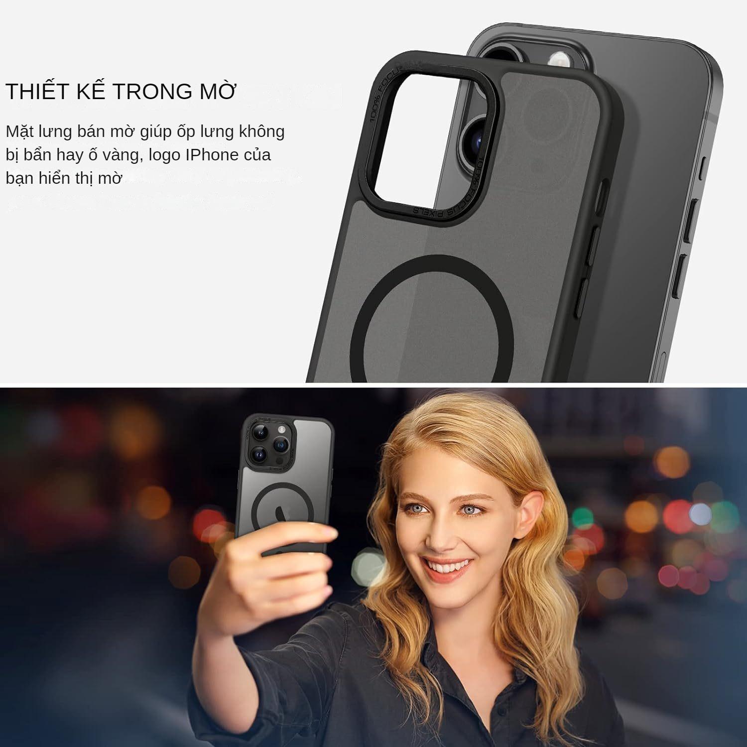 Ốp Lưng Cho iPhone 16 Pro Max | 16 Pro Likgus Gucase Chống Sốc, Chống Bám Vân Tay, Hỗ Trợ Sạc Từ Tính, Mặt Lưng Nhám Mờ Cao Cấp - Hàng Chính Hãng