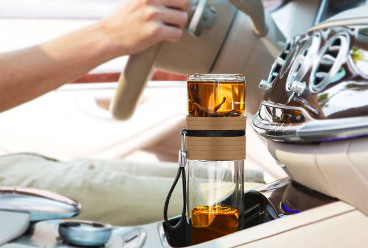 Bình Lọc Trà Travel Samadoyo C001C (238ml) - Nâu