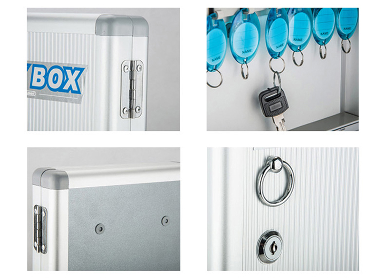 Glosen B1096 aluminum key management box / key box / key cabinet wall hanging / key card 96-bit key box with lock