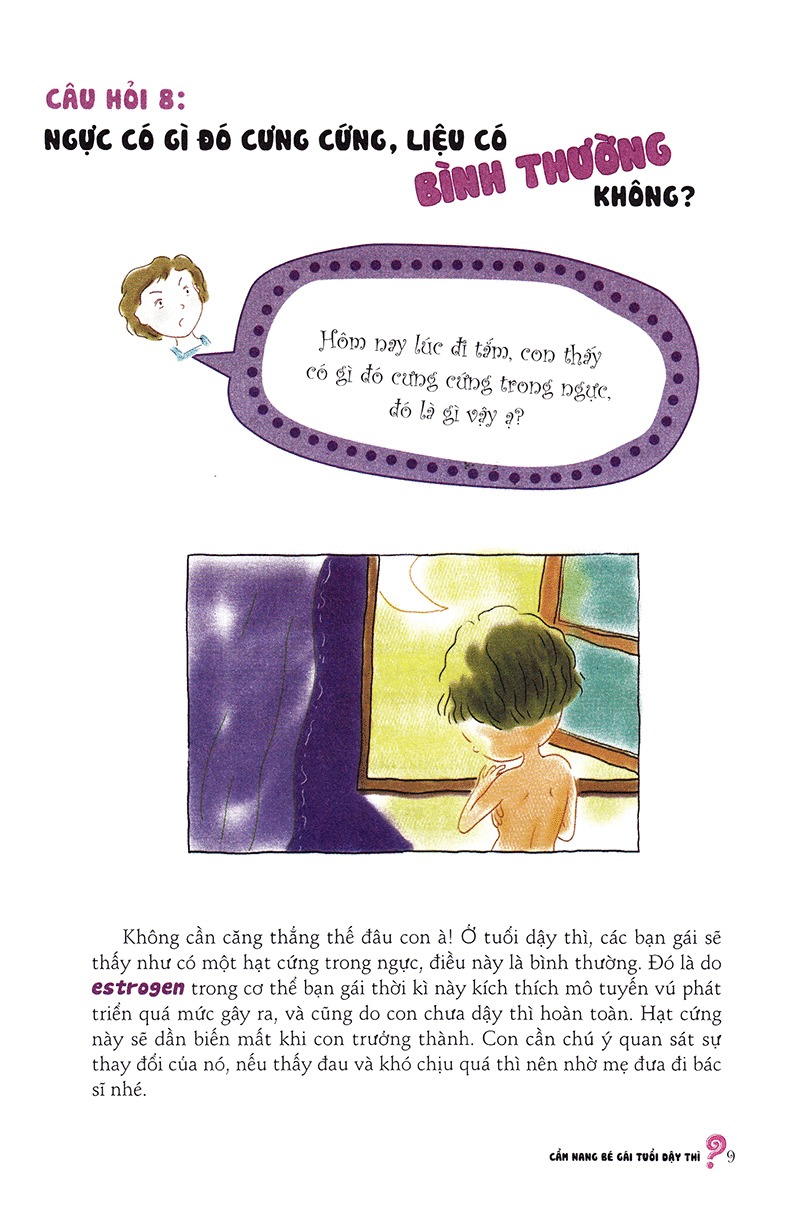 Cẩm Nang Bé Gái Tuổi Dậy Thì - Quyển 1: 160 Câu Hỏi - Đáp Về Sinh Lí Bạn Gái Tuổi Dậy Thì