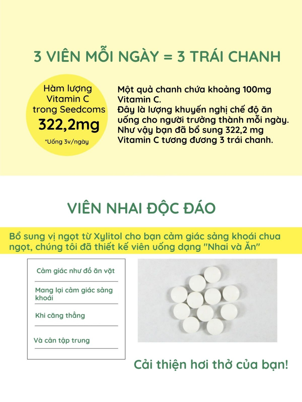 Combo Viên Uống Bổ Sung Vitamin C, E, D, B Vitamin Tổng Hợp Và Khoáng Chất Seedcoms Nhật Bản
