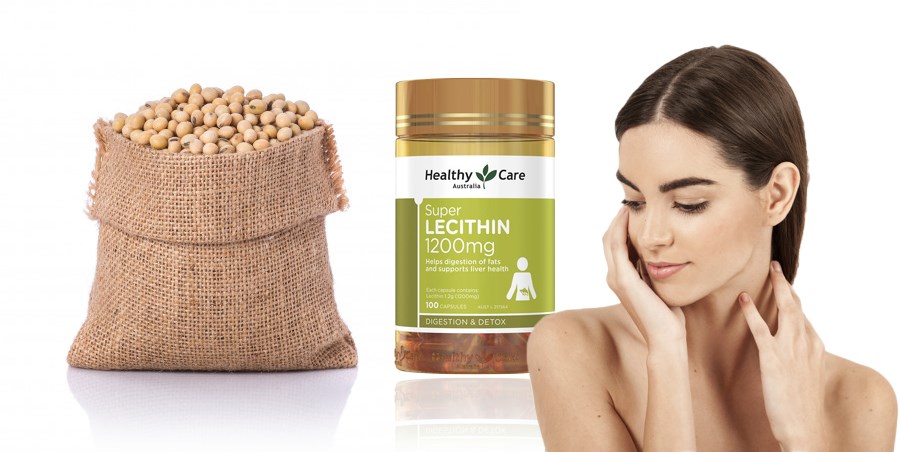 Viên uống tinh chất Mầm Đậu Nành Healthy Care Super Lecithin 1200mg 100, Cải Thiện Sức Khỏe, Hỗ Trợ Làm Đẹp Da, Cân Bằng Nội Tiết Tố và sinh lý nữ.