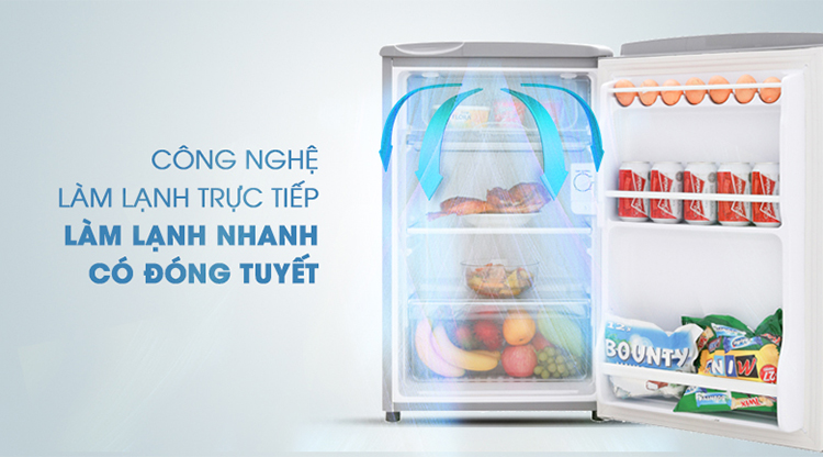 Tủ Lạnh Mini Aqua AQR-95ER-SV (90L) - Hàng chính hãng Tủ Lạnh Mini Aqua AQR-95ER-SV (90L) - Hàng chính hãng