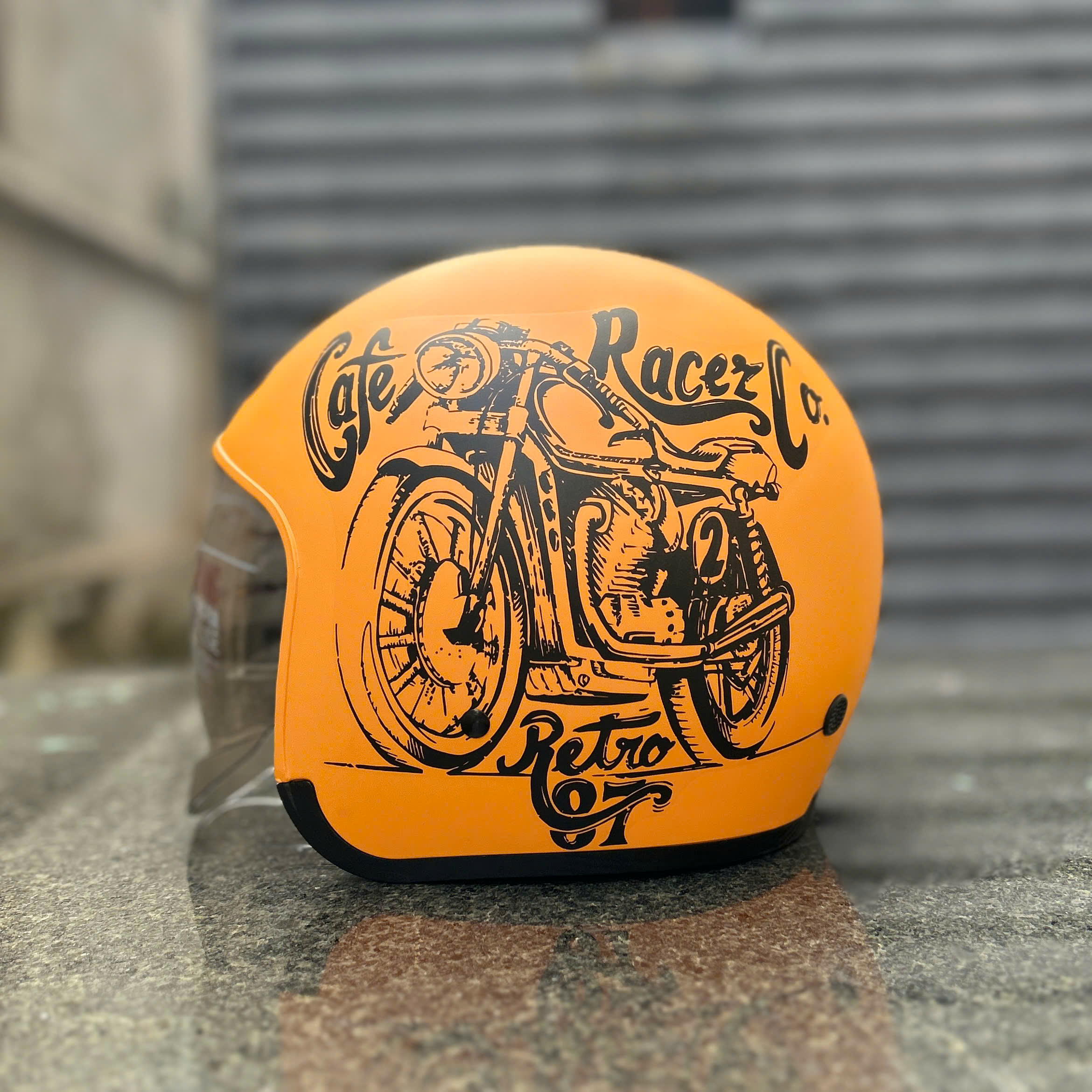 Nón bảo hiểm 3/4 ROYAL M139 có kính âm V7 NHÁM