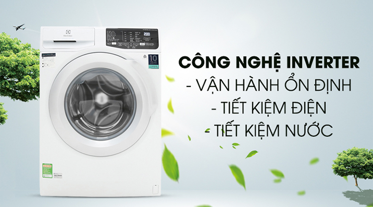 Máy Giặt Cửa Trước Inverter Electrolux EWF8025CQWA (8kg) - Hàng Chính Hãng