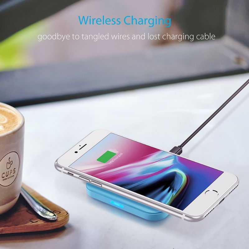 Đế sạc Choetech T511-S nhanh không dây siêu mỏng 2in1 10w  (hàng chính hãng)