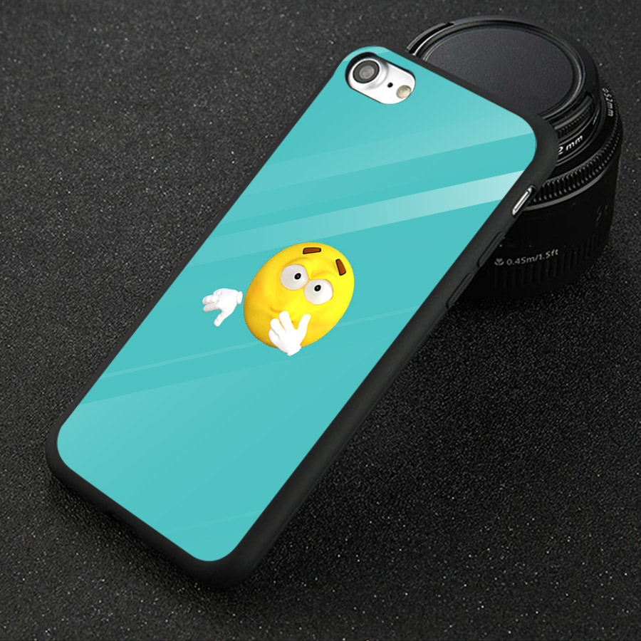 Ốp kính cường lực cho điện thoại iPhone 6 Plus/6s Plus - emojis nhiều cảm xúc MS EMGES037