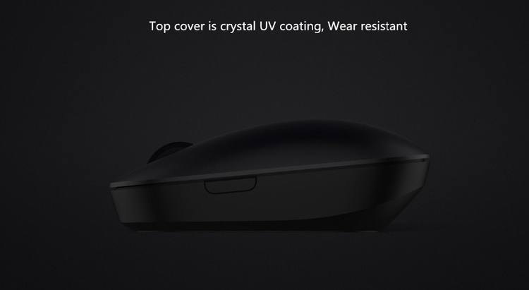 Original XIAOMI Wireless Mouse 2.4GHz 1200DPI Portable Photoelectricity Gaming Office Mouse Ergonomic Design for Macbook Windows Computer - Black