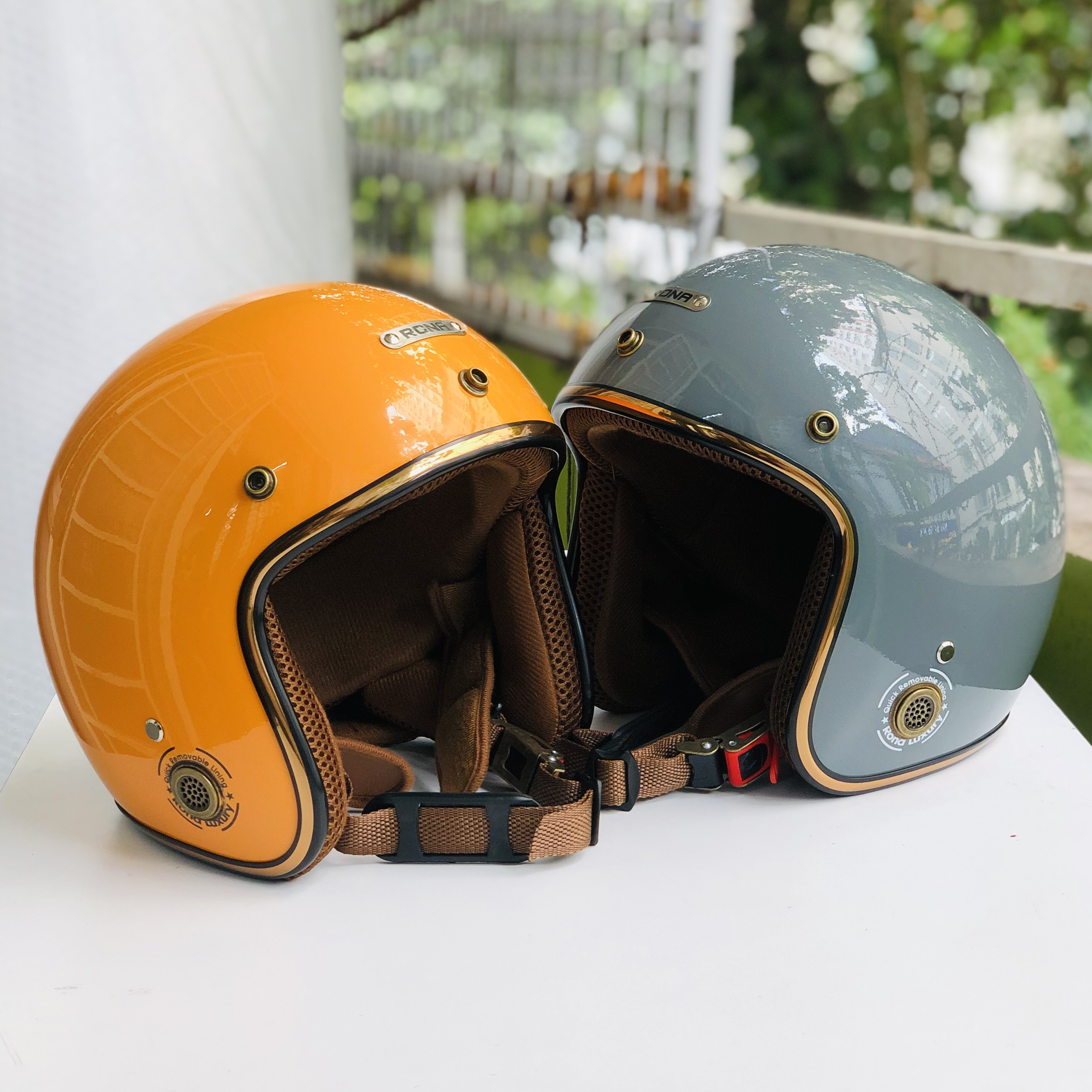 Mũ Bảo Hiểm 3/4 RONA R8 Freesize Vòng Đầu 55-59cm - Hàng Chính Hãng