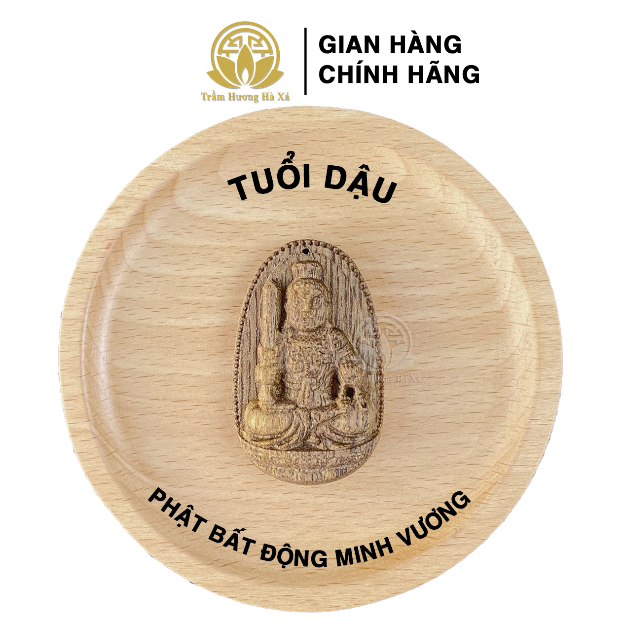 Mặt phật bản mệnh đeo cổ phong thủy trầm hương