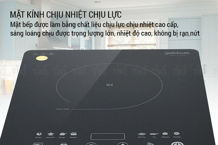Bếp Điện Từ Goldsun BA 2104MT (1650W) - Hàng Chính Hãng