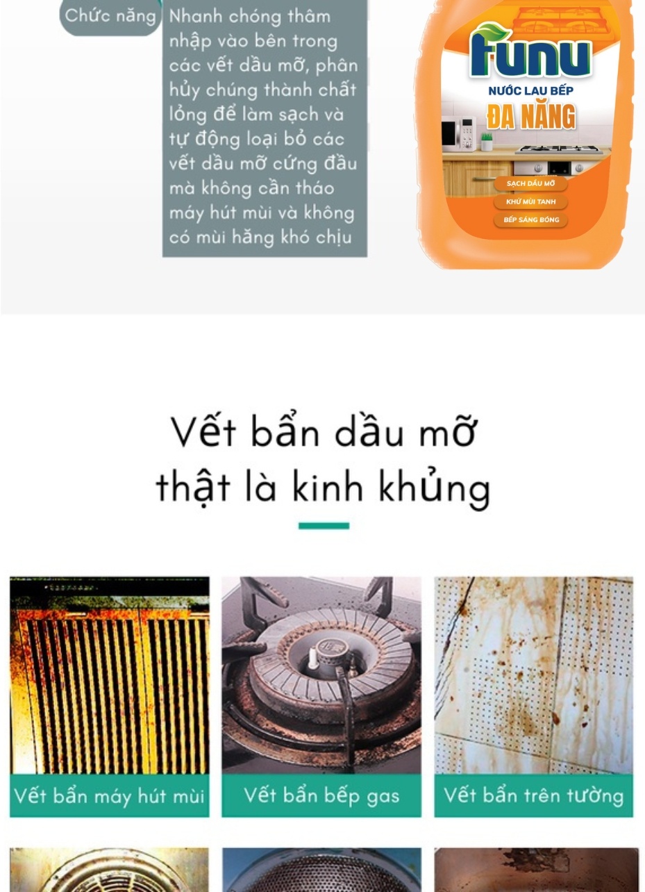 Bình xịt vệ sinh đa năng, xịt nhà bếp bám dầu mỡ, tẩy các vết ố bẩn, giệt vi khuẩn có hại chuyên tẩy dầu mỡ, tẩy nhà bếp, tẩy hút mùi, bếp gas, bếp từ, đáy xoong, đáy chảo - Hàng chính hãng